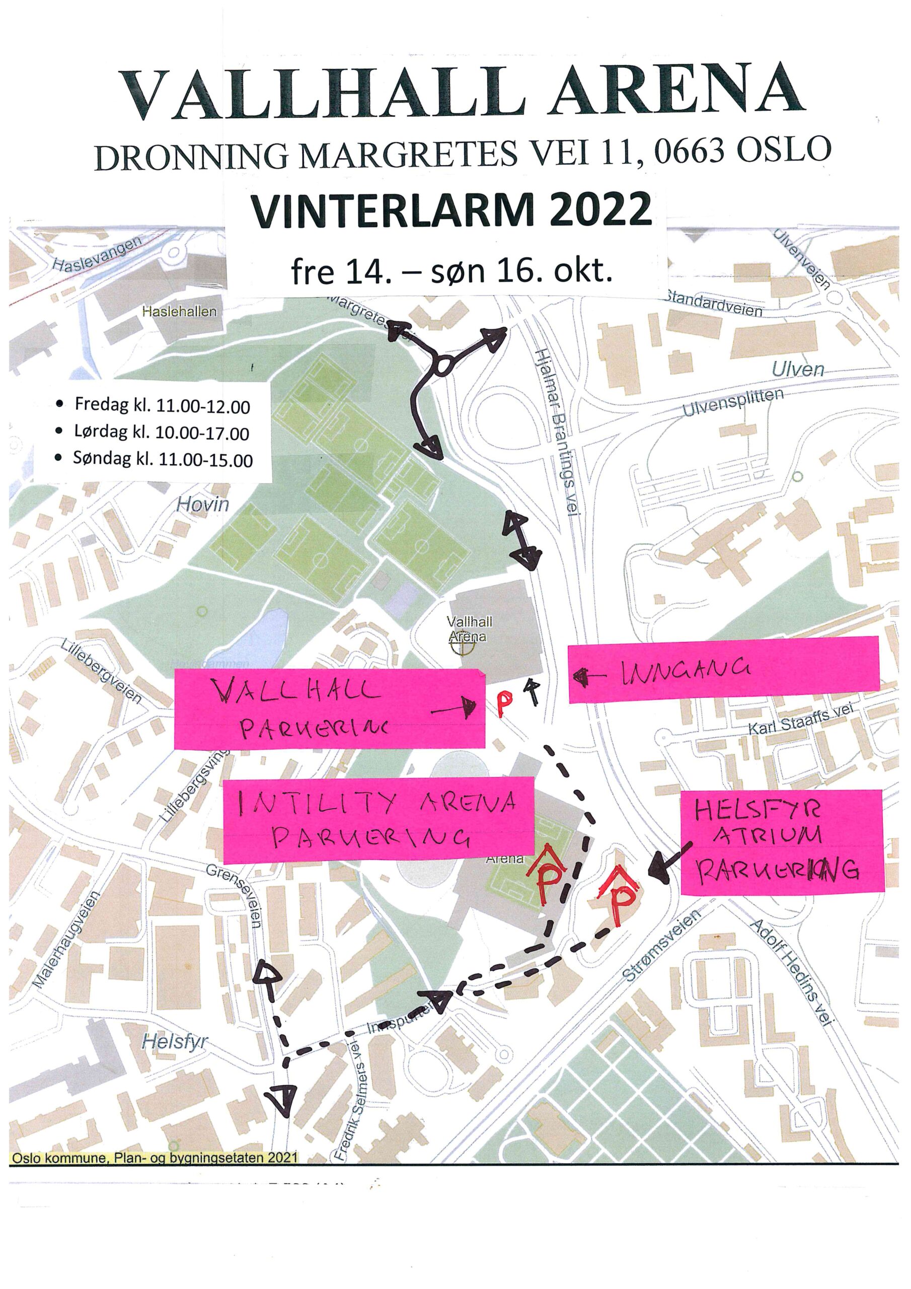 Vinterlarm 2022 kundeparkering